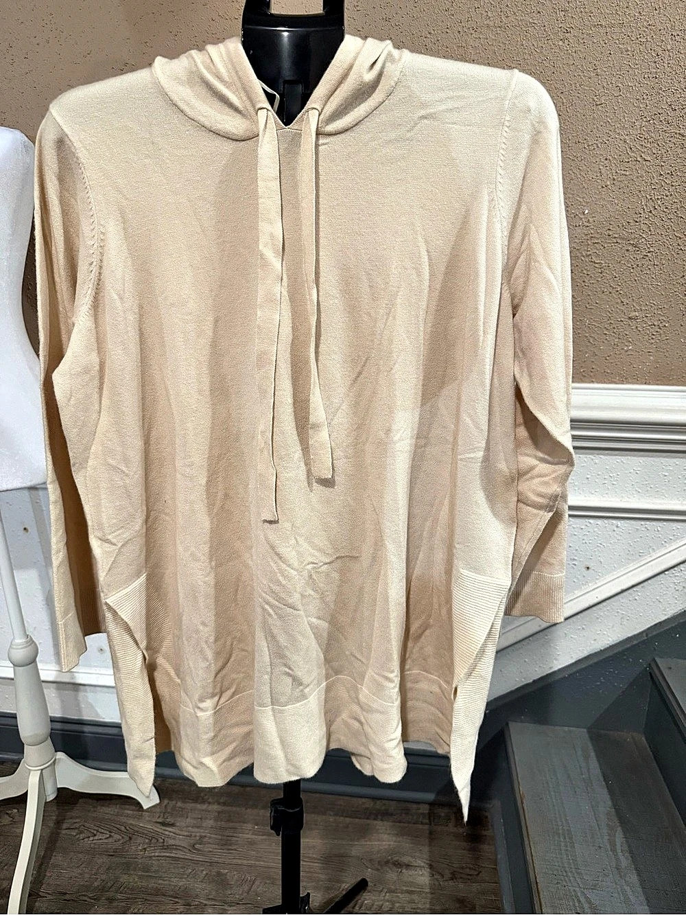 Evolution by Cyrus Hooded Tunic Sweater 1X NWT